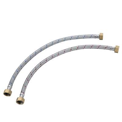 Length Optional Stainless Steel Flexible Braided Metal Hose For Wash Basin