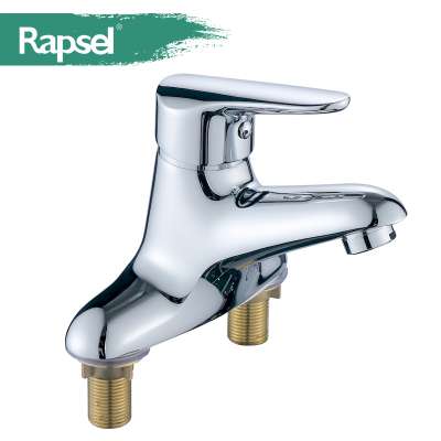 Rapsel Single Handle Dual Holes Brass Basin Faucet