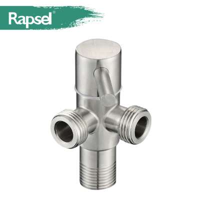 stainless steel 304 angle valve double outet Cock Valve